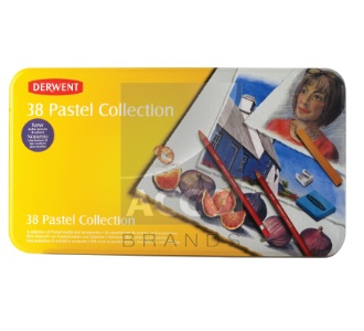 ЗНЯТІ З ВИР-ВА,Набір для пастельной графики"Pastel Collection"в мет.кор. 38 предм.(ассорти)