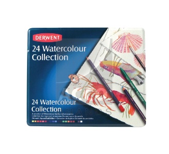 Набір матер.для акв."WaterСolour Collection"(ассорти) в мет.кор.24 предм.
