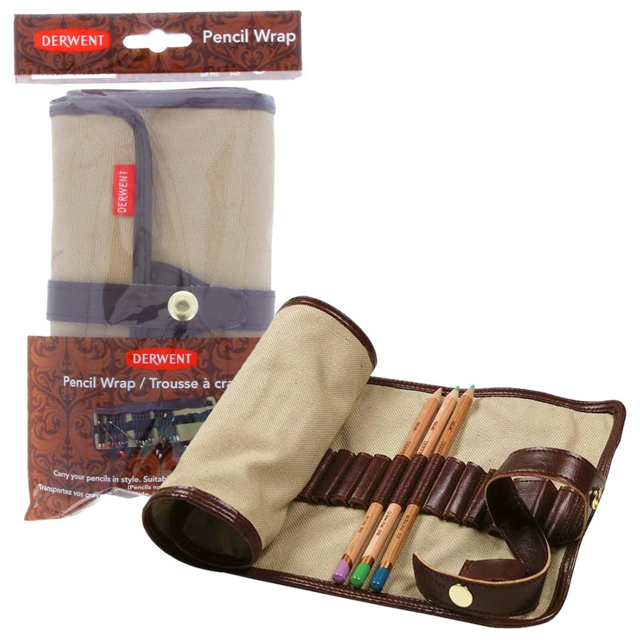ЗНЯТІ З ВИР-ВА,Пенал-скрутка тканинний для олівців Pencil Wrap Derwent на 30шт.