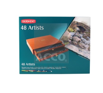 Набір кол.олівців."Artists" Derwent у дерев.кор. 48кол.