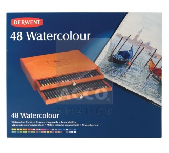 *Набір акв.олівців"WaterСolour" в дерев.кор. 48кол