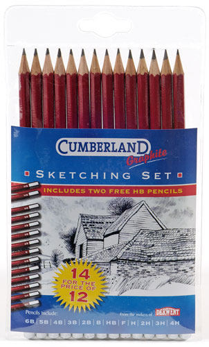 ЗНЯТІ З ВИР-ВА,Набір графитных карандашей "Sketching Cumberland" / 14шт /