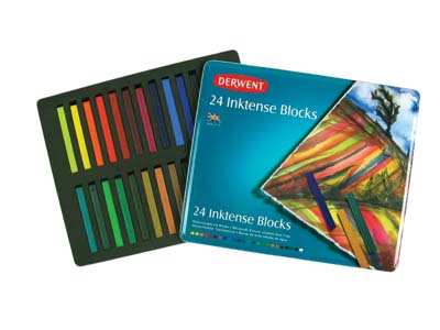 Набір акварельных блоков (имитация кит.туши) "INKTENSE" в мет.кор. 24кол.