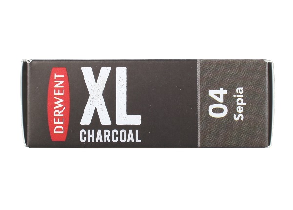 !Блок вугілля пресован. XL Derwent 20х20х160мм СЕПІЯ