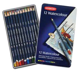 *Набір акв.олівців"WaterСolour" в мет.кор. 12кол.