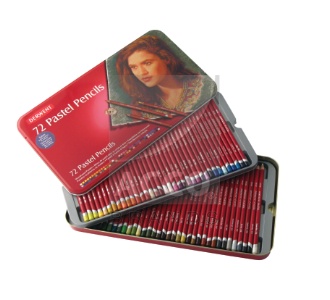 *Набір пастельн. олівців."Pastel Pencils" Derwent в мет.кор. 72кол.