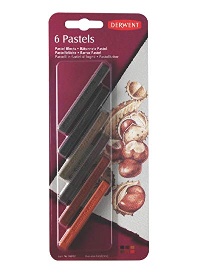 Набір пастели "Pastels Brown" в блист. коричневые тона 6шт.(8х75мм)