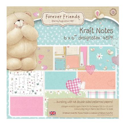 Бумага для Scrapbooking 200г 15,2х15,2см 48л KRAFT NOTES