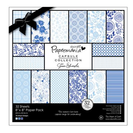 Бумага для Scrapbooking 160г 20.3х20,3см 32л CAPSULE BURLEIGH BLUE