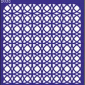 Трафарет самоклеющ.многораз14,5х14,5см №5035 СЕТЧАТЫЙ ОРНАМЕНТ РЕШЕТКА ИЗ КРУГОВ 1