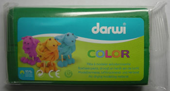 ЗНЯТІ З ВИР-ВА,Самозатверд.масса "DARWI COLOR" 100гр ЗЕЛЕНИЙ