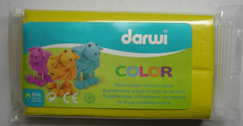 ЗНЯТІ З ВИР-ВА,Самозатверд.масса "DARWI COLOR" 100гр ЖЕЛТЫЙ