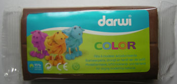 ЗНЯТІ З ВИР-ВА,Самозатверд.масса "DARWI COLOR" 100гр КОРИЧНЕВИЙ