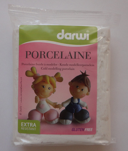 ЗНЯТІ З ВИР-ВА,Самозатв.масса ХОЛОДНЫЙ ФАРФОР "DARWI PORCELAINE" 300гр медіум