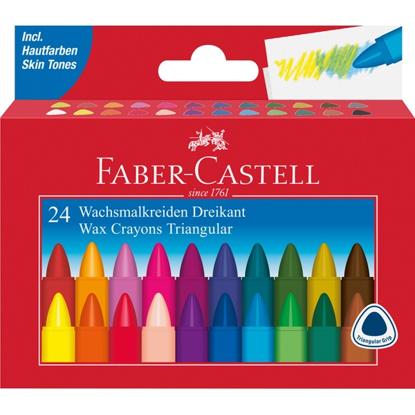 ЗНЯТІ З ВИР-ВА, Набір воскових крейд Faber-Castell 24кол