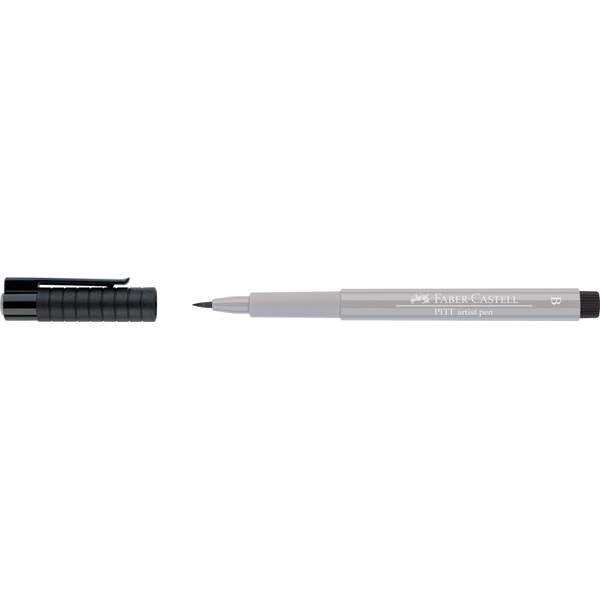 !БЕЗ ЗНИЖОК Маркер перм.з пензл наконечн.Pitt Faber-Castell (272)/167472 СІРИЙ ТЕПЛИЙ-3