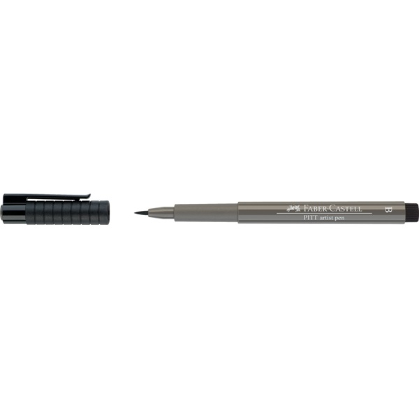 !БЕЗ ЗНИЖОК Маркер перм.з пензл наконечн.Pitt Faber-Castell (273)/167473 СІРИЙ ТЕПЛИЙ-4