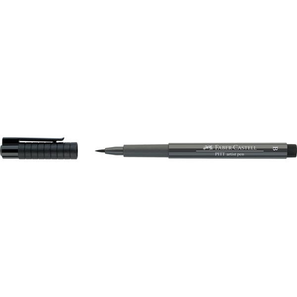 !БЕЗ ЗНИЖОК Маркер перм.з пензл наконечн.Pitt Faber-Castell (274)/167474 СІРИЙ ТЕПЛИЙ-5