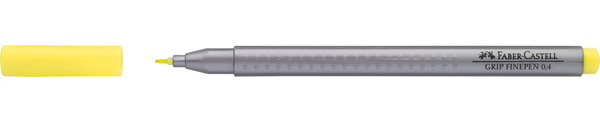 Лінер водостійкий "Grip Fine Pen" Faber Castell 0,4мм ЖОВТИЙ ХРОМ /151606