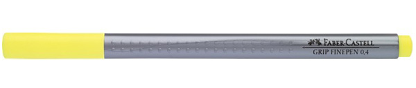 Лінер водостійкий "Grip Fine Pen" Faber Castell 0,4мм ЖОВТИЙ /151607