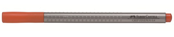 Лінер водостійкий "Grip Fine Pen" Faber Castell 0,4мм ОРАНЖЕВИЙ /151615