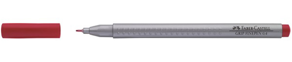 Лінер водостійкий "Grip Fine Pen" Faber Castell 0,4мм КАРМІН /151626