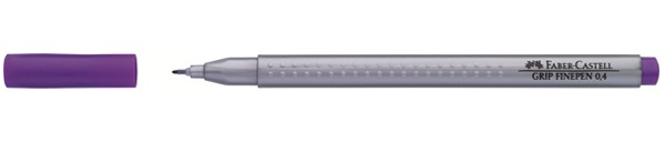 Лінер водостійкий "Grip Fine Pen" Faber Castell 0,4мм ФІОЛЕТОВИЙ /151634