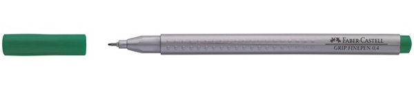 Лінер водостійкий "Grip Fine Pen" Faber Castell 0,4мм СМАРАГДОВИЙ ЗЕЛЕНИЙ /151663