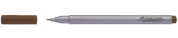 ЗНЯТІ З ВИР-ВА,Лінер водостійкий "Grip Fine Pen" Faber Castell 0,4мм ОХРА СВІТЛА /151680