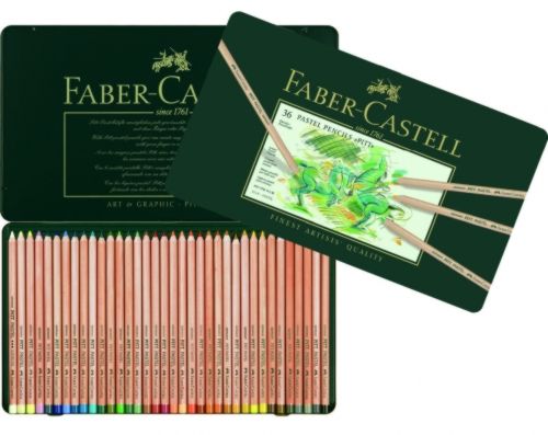 *Набір пастельн. олівців."Faber-Castell" в мет.кор. 36кол /112136
