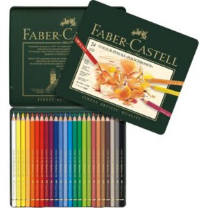 *Набір кол. олівців. Faber-Castell в метал.кор. 24кол /110024