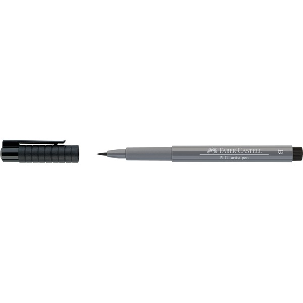 !БЕЗ ЗНИЖОК Маркер перм.з пензл наконечн.Pitt Faber-Castell (233)/167433 СІРИЙ ХОЛОДНИЙ-4