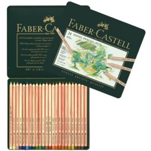 *Набір пастельн. олівців."Faber-Castell" в мет.кор. 24кол /112124