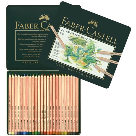 *Набір пастельн. олівців."Faber-Castell" в мет.кор. 24кол /112124