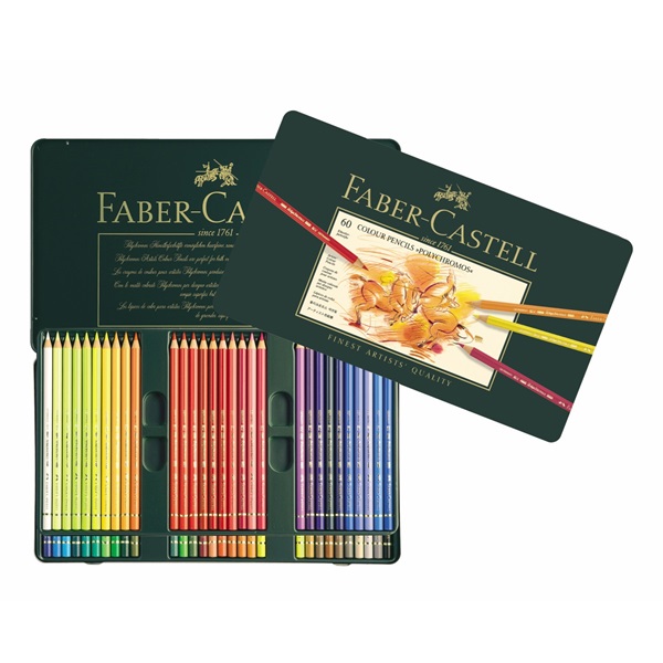 *іНабір кол.олівців. Faber-Castell у метал.кор. 60кол /110060