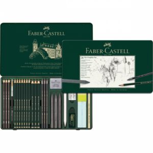 *Набір графита "Pitt Graphite" Faber-Castell 26предм. в метал.кор./ 112974