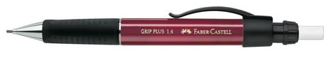 ЗНЯТІ З ВИР-ВА, Олівець механіч.."Grip Plus"Faber-Castell з гумкою 1,4мм корпус бордо/131431