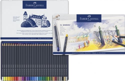 *Набір кол.олівців."Goldfaber" Faber-Castell у метал.кор. 36кол /114736