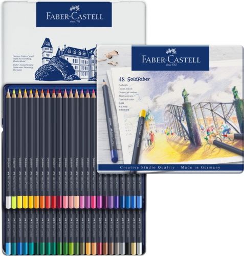 *Набір кол.олівців."Goldfaber" Faber-Castell у метал.кор. 48кол /114748