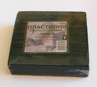 ЗНЯТІ З ВИР-ВА,Пластилин скульптурный твердий "Лицей" ГАММА 0,5 кг ОЛИВКОВИЙ