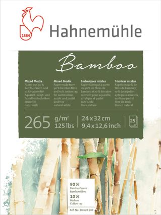 Альбом-склейка універсальний 265гр бамбук+бавов.MIX Bamboo.Hahnemuhle 25арк.24х32см