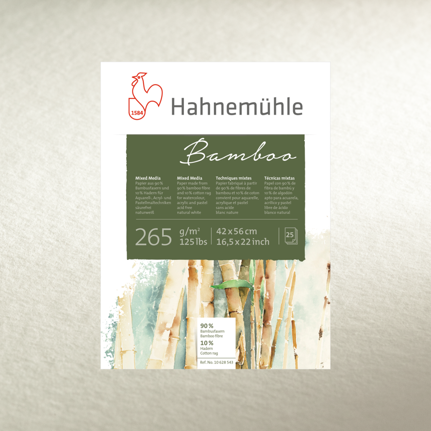 Папір універсальний 265г бамбук+хлопок "MIX Bamboo" Hahnemuhle 265г 50х65
