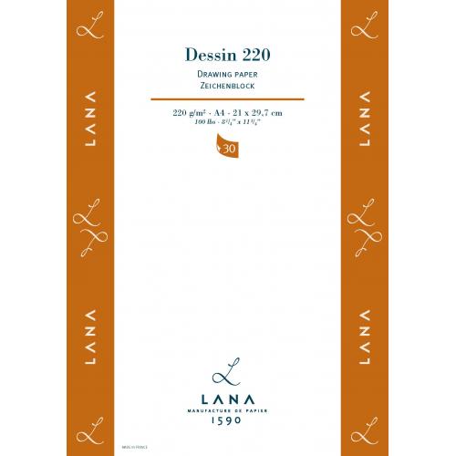 Альбом-склейка д/граф.150гр 45% бавов.Lana Dessin Hahnemuhle 50арк.А4