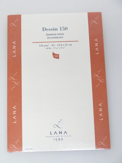 Альбом-склейка д/граф.150гр 45% бавов."Lana Dessin" Hahnemuhle 50арк.А5