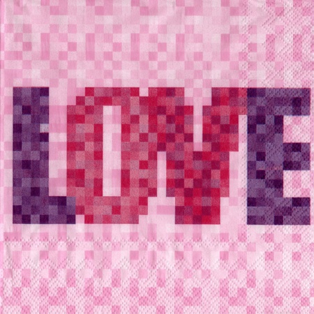 R РОЗБИРАТИ 12 Серветка25х25см (20шт) "Love"