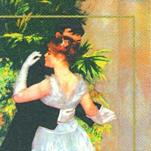 R РОЗБИРАТИ 8.1 Серветка33х33см (20шт) "Ренуар.DANSE A LA VILLE"
