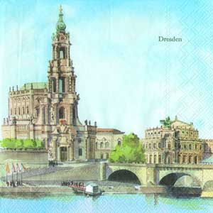 R РОЗБИРАТИ 20.1 Серветка33х33см (20шт) "Дрезден" DRESDEN