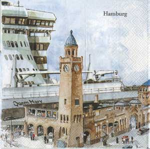 R РОЗБИРАТИ 20.1 Серветка33х33см (20шт) "Гамбург" HAMBURG