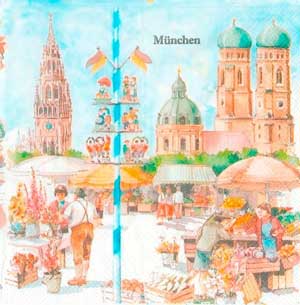 R РОЗБИРАТИ 20.1 Серветка33х33см (20шт) "Мюнхен" MUNCHEN