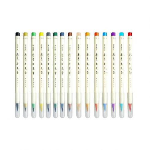Маркер для китайской каллиграфии с кисточн.наконечником СІРИЙ